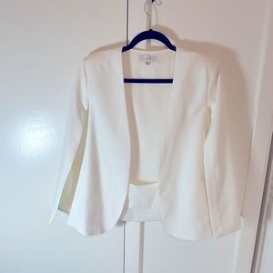 Cloak sleeve double breasted blazer